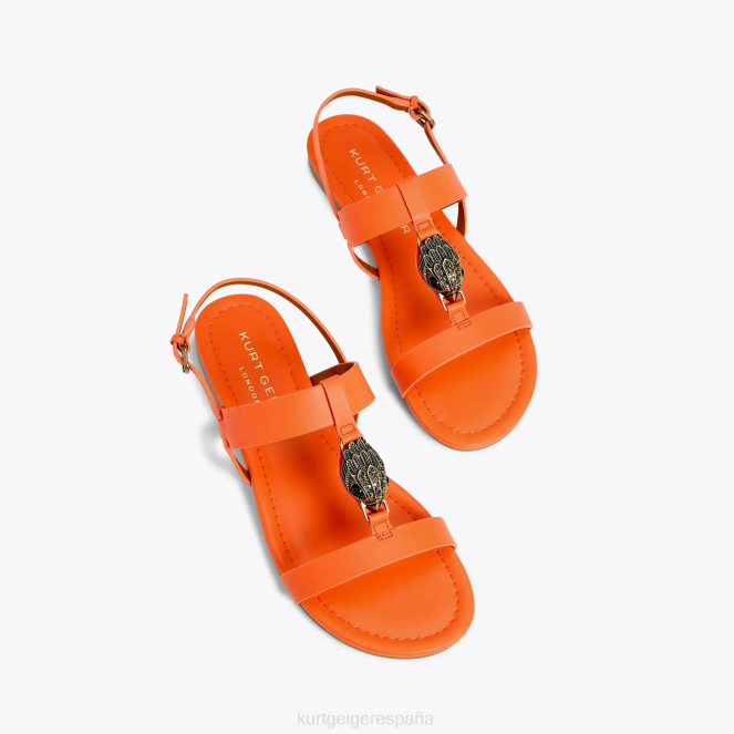 Kurt Geiger mujer sandalia plana london hampton 2LPR285 | calzados naranja